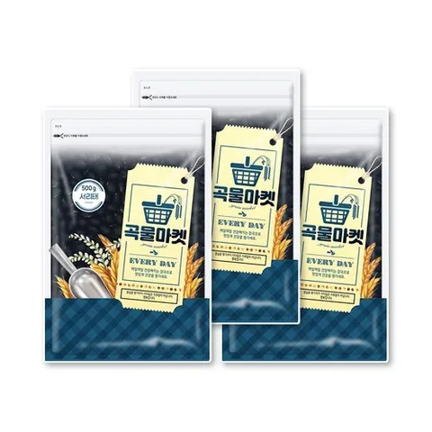 더프레시 곡물마켓 국내산 서리태 검은콩 500g x 3