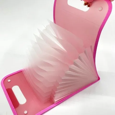 셀러허브 패션 [JHQRDMII_4B]아코디언파일 13칸 손잡이 아코디언 세로형