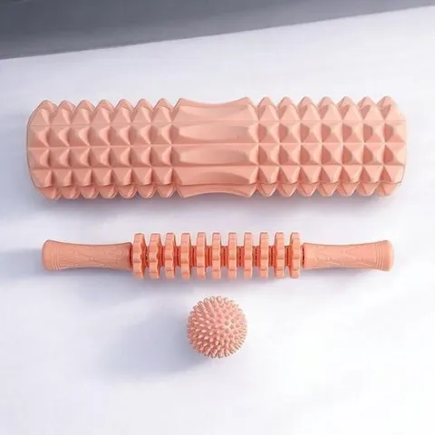 셀러허브 1 [HYIJXZOO_4B]게더릭 마사지볼+마사지스틱+폼롤러 (핑크)
