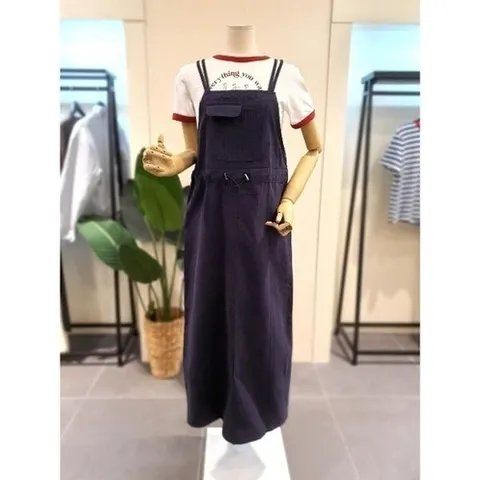미스칸트 KEOPQ502NA 보니 멜빵 원피스 네이비