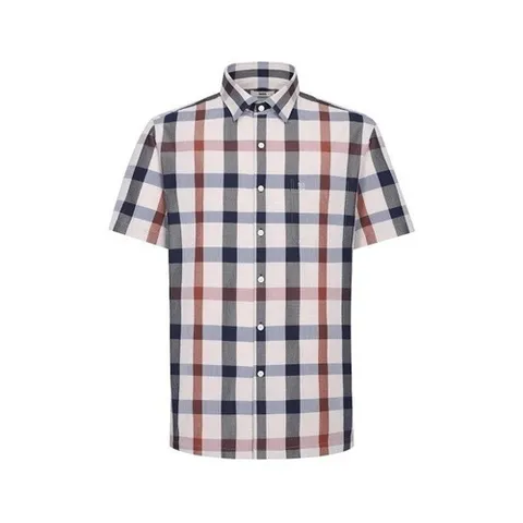 닥스 레이온혼방 닥스체크 캐주얼 반팔셔츠DLS1SHCS143I1