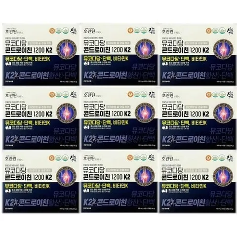 호관원 뮤코다당 콘드로이친1200 K2 45정2개입 9박스_P408395342