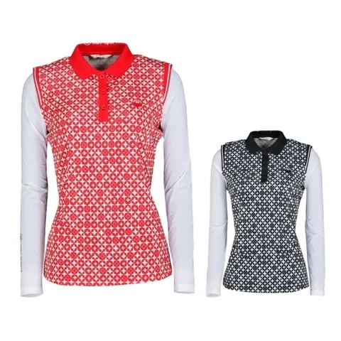 패션플러스 [비엠유] 비엠유골프 여성 소매냉감 긴팔티셔츠 ATBU5028