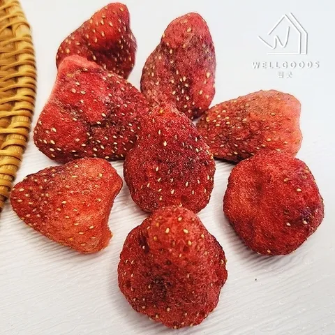 웰굿 새콤달콤상콤 딸기말랭이 동결건조 딸기 120g x 1