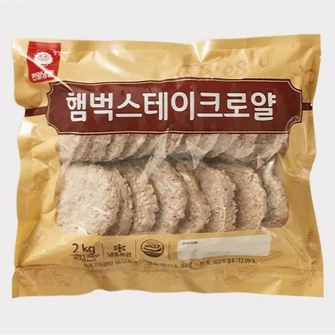 셀러허브 식품 [천일] 햄벅 스테이크 로얄 2kg (47208238)