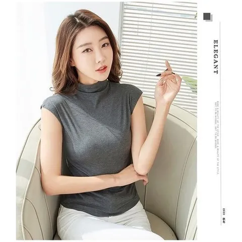 셀러허브 패션 [깨비몰]여성 민소매 반팔 터틀넥 목폴라 7컬러 M~2XL (33375673)