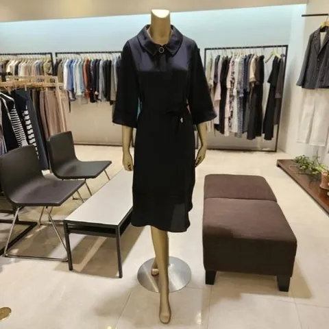 데미안 DJ42807 펀칭레이스 카라원피스