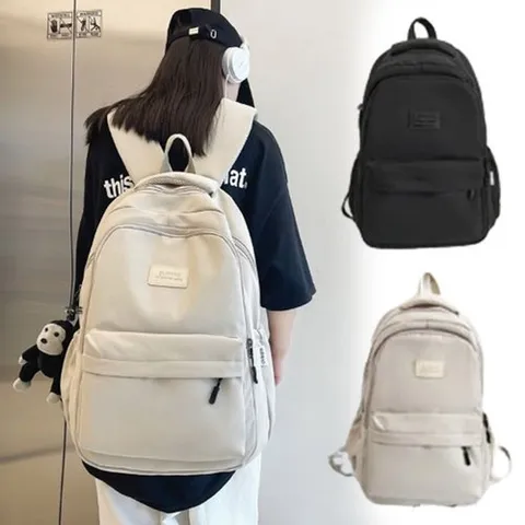 기타 남녀백팩 심플 데일리 대형 백팩 1P 고릴라키링 학생 방수 가방