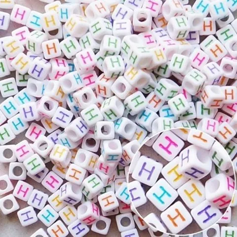 셀러허브 패션 [JHP4PO8Q_51CE]243 알파벳구슬(H) 0.6cm-500g 500g(1봉)
