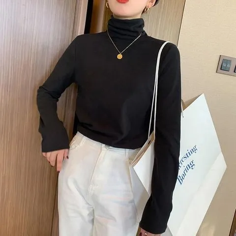 셀러허브 패션 [오노마] ONM 부슬기모긴목폴라 기모티 목티 폴라티 이너 긴팔티