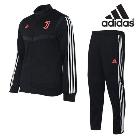 아디다스 아디다스 남성 JUVE PES 수트 운동복 후드 집업 트레이닝 세트 - DX9118