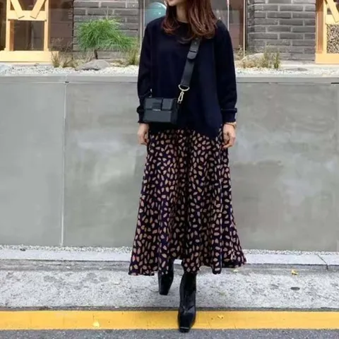 패션플러스 [모노무드] 모노무드 어텀 멕시롱 패션바바라 다이아 블랙 만삭촬영
