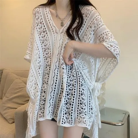 셀러허브 패션 체형커버 브이넥 펀칭니트 OHB-1010308 (51600557)