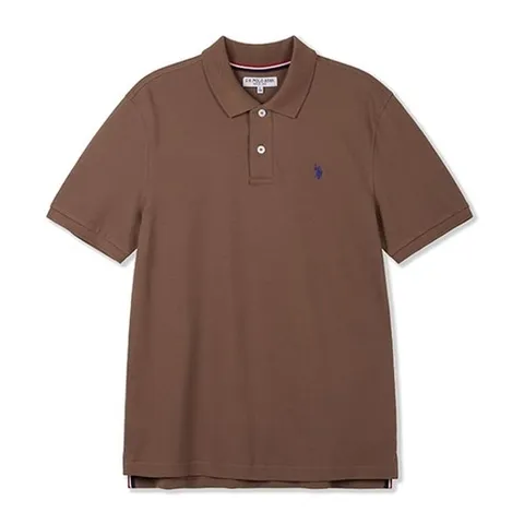 USPA 남성 여름 폴로 티셔츠브라운MP25-TS207_P413352175