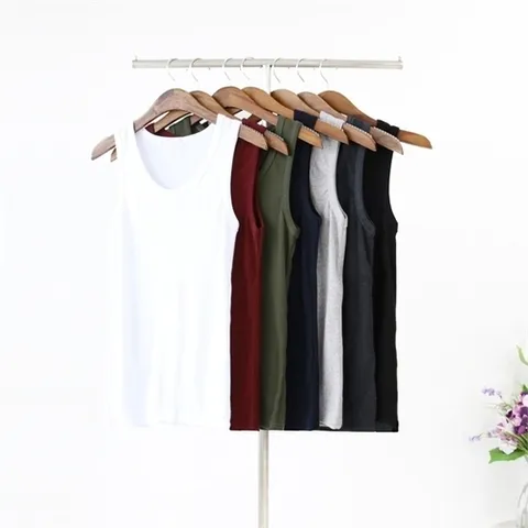 남자 슬림핏 스판 무지 기본 나시티셔츠 7컬러_P081927066