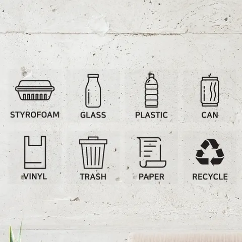 보노하우스 보노 재활용 스티커 - 8종셋트 (스티커만 구매시 착불발송)