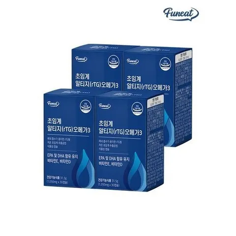 퍼니트 식물성캡슐 초임계 rTG 알티지 오메가3 4박스 4개월분_P325109951