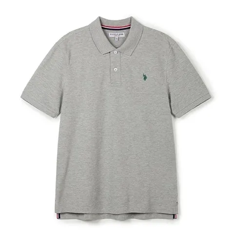 USPA 남성 여름 폴로 티셔츠멜란지그레이MP25-TS205_P413352153
