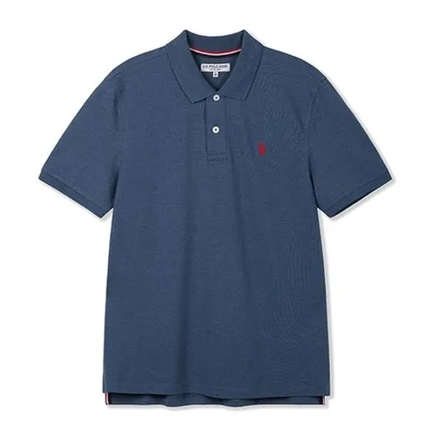USPA 남성 여름 폴로 티셔츠멜란지블루MP25-TS206_P413352167