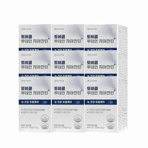 패션플러스 [토비콤] 안국약품 토비콤 루테인 지아잔틴 플러스 9박스26122235589483