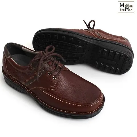셀러허브 패션 [멜팅브라운] 남자 소가죽 단화 남성 캐주얼 구두 D203