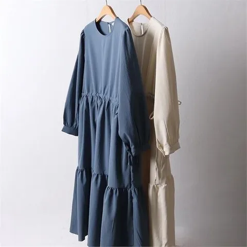 셀러허브 패션 빅사이즈사랑해요 I109L202 와샤셔링끈롱원피스 LY