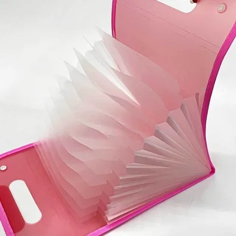 기타 손잡이 세로형 아코디언 파일가방 13칸 파일철 문서철_WEE332C