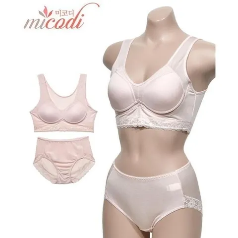 패션플러스 [주식회사 브이와이] [JHP4R6P951IA]풍기인견 몰드 탑 브라팬티세트 데일리 (29676174A)