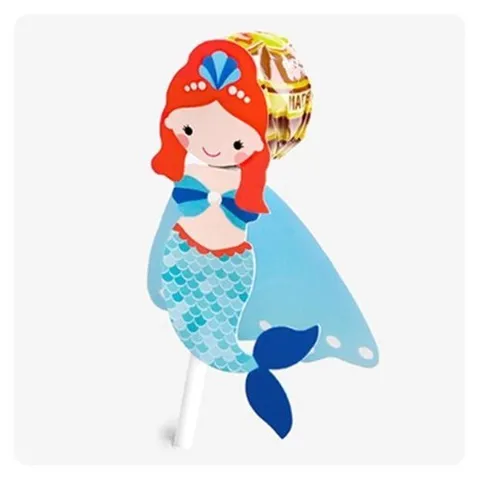 셀러허브 1 [XBKK0557_48]마린공주 야미데코 사탕페이퍼 6p 1장 5EA