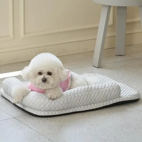 셀러허브 스포츠레저 중소형견용 여름 냉감원단 범퍼 매트 쿠션 L B125871