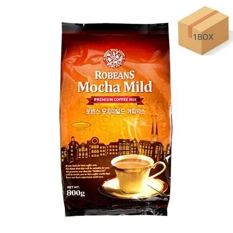 셀러허브 식품 [무료배송]로빈스 모카마일드커피믹스800g 1박스(800g x 12봉) 자판기용 커피믹스