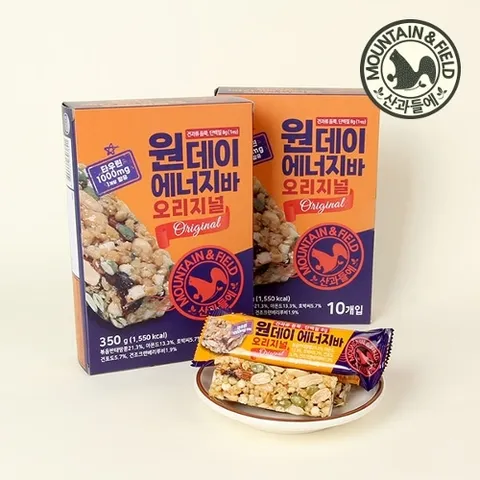 산과들에 원데이에너지바오리지널10개세트x2개 / 견과류 에너지바 프로틴바 간식