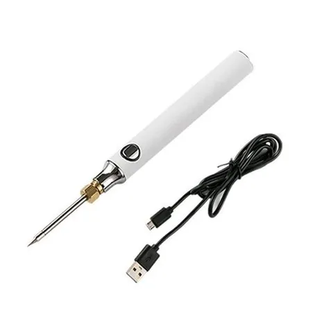 셀러허브 생활리빙 USB 휴대용인두기 3단계 온도조절 전기용접 납땜공구 (7600342A)