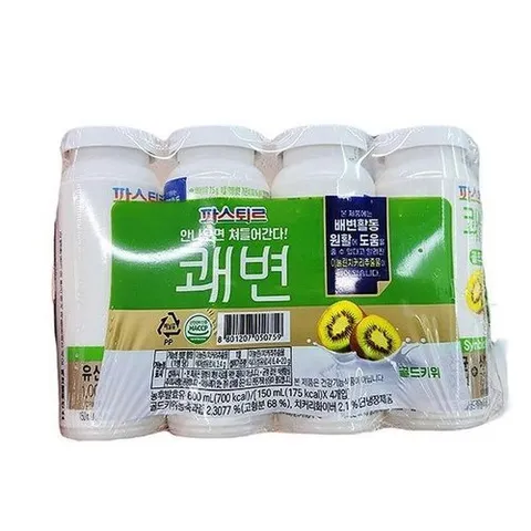 셀러허브 식품 파스퇴르 쾌변 요구르트 골드키위 150ml x 4입 x 1개 코스트코