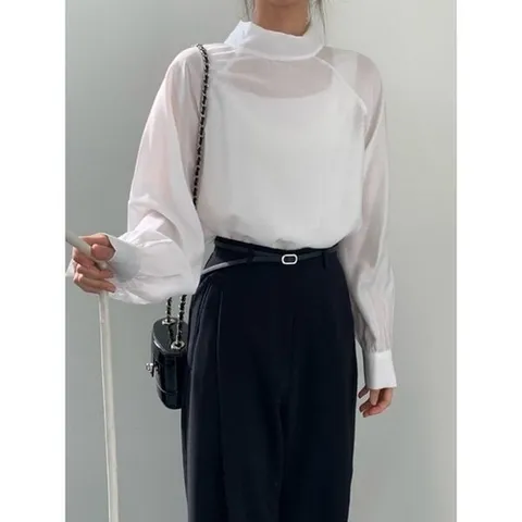헤레이스 리유 스카프 블라우스YMSH26SS190_P418494045