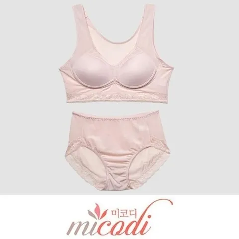 패션플러스 [주식회사 브이와이] [JHM5Q70151IA](미코디) 풍기인견 몰드 노와이어 브라팬티 (29153186A)