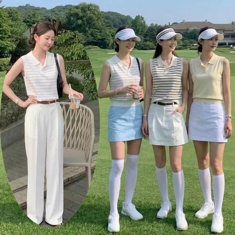 셀러허브 패션 니트카라 민소매 티 IT_1008123 (49175779)