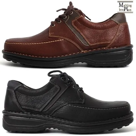 셀러허브 패션 [멜팅브라운] 남자 소가죽 구두 남성 캐주얼구두 단화 D203