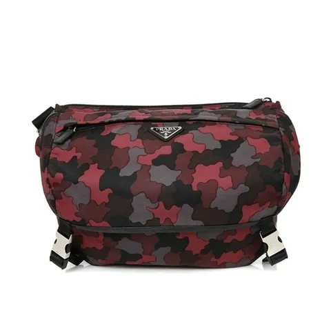 프라다 [중고명품] 프라다 바이커백 리나일론 카모플라쥬 힙색 크로스백 VA0991