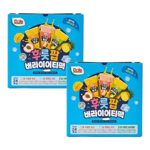 셀러허브 식품 Dole 후룻팝 버라이어티팩 x 2개 (49423095)
