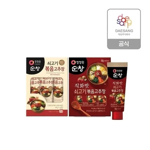 청정원 청정원 볶음고추장 60g 2종 2개 골라담기16263383588445