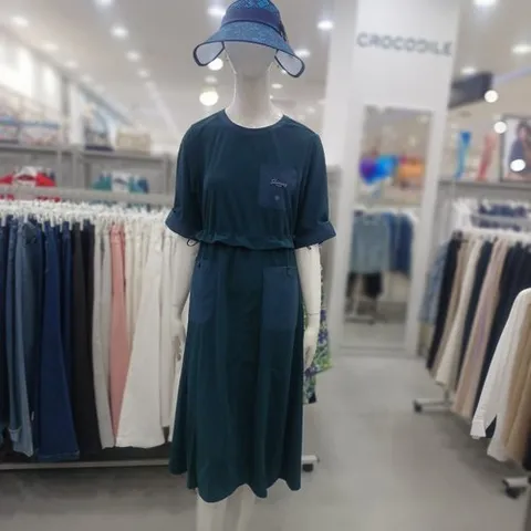 크로커다일레이디 크로커다일레이디 도레이 져지 스트링 원피스/CLEMOP113OD