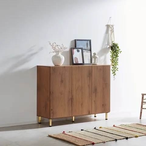 파로마 (착불)에르엘 1200 템바보드 높은 거실장 수납장 다리형