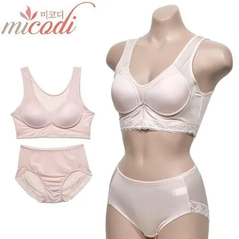 셀러허브 패션 [라일리여성언더웨어] Rly 탑 풍기인견 쾌적한 하고 브라팬티세트 착용감의