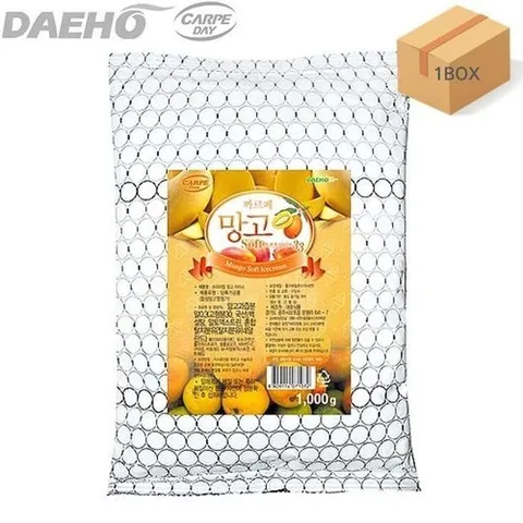 셀러허브 식품 [대호식품] 대호 까르페 망고 아이스크림 1kg 12개(1박스) 소프트아이스크림 분말