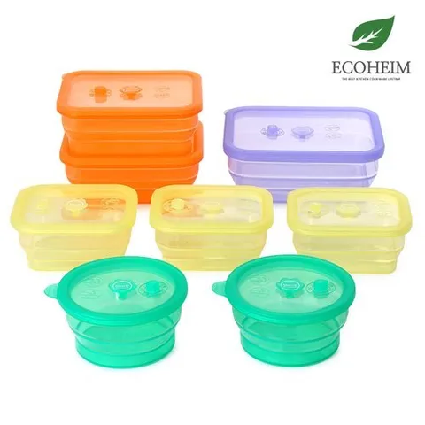 에코하임 (기본세트)실리콘 폴딩 찜팟 8종 풀세트