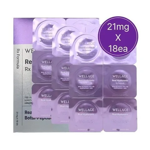 셀러허브 1 웰라쥬 시즌4 캡슐 앰플 동결건조 히알루론산 히알루로닉 RX 18회분(1박스) 캡슐만