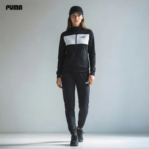 푸마 컬러블록B 트랙수트 아동 주니어 여성 트레이닝 세트 운동복 츄리닝 687361-01