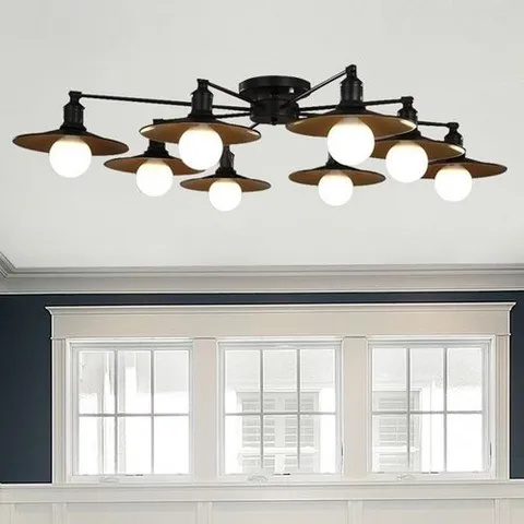 패션플러스 [셀럽하우스] LED ATZQIBLD 밀러 8등 거실등 / 전구포함가