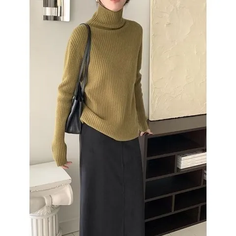 헤레이스 울100/6컬러골지 홀가먼트 폴라 니트YMSH25FW300_P411356650
